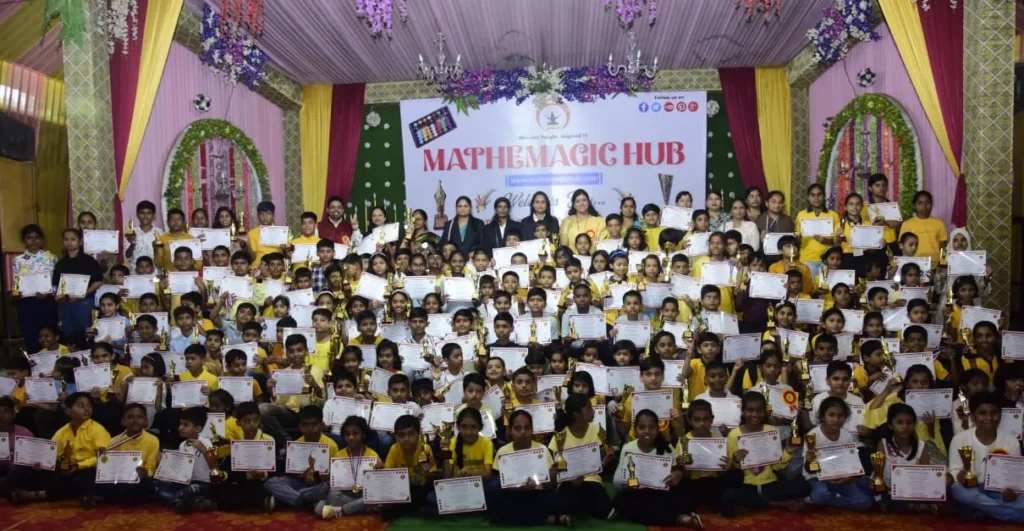 abacus & vedic maths competition winners group photo