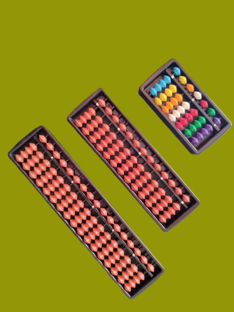 Abacus tools in 7 rod , 13 rod , 17 rod ,multicolored abacus tool and complete learning kit manufactured & supplied by Mathemagichub