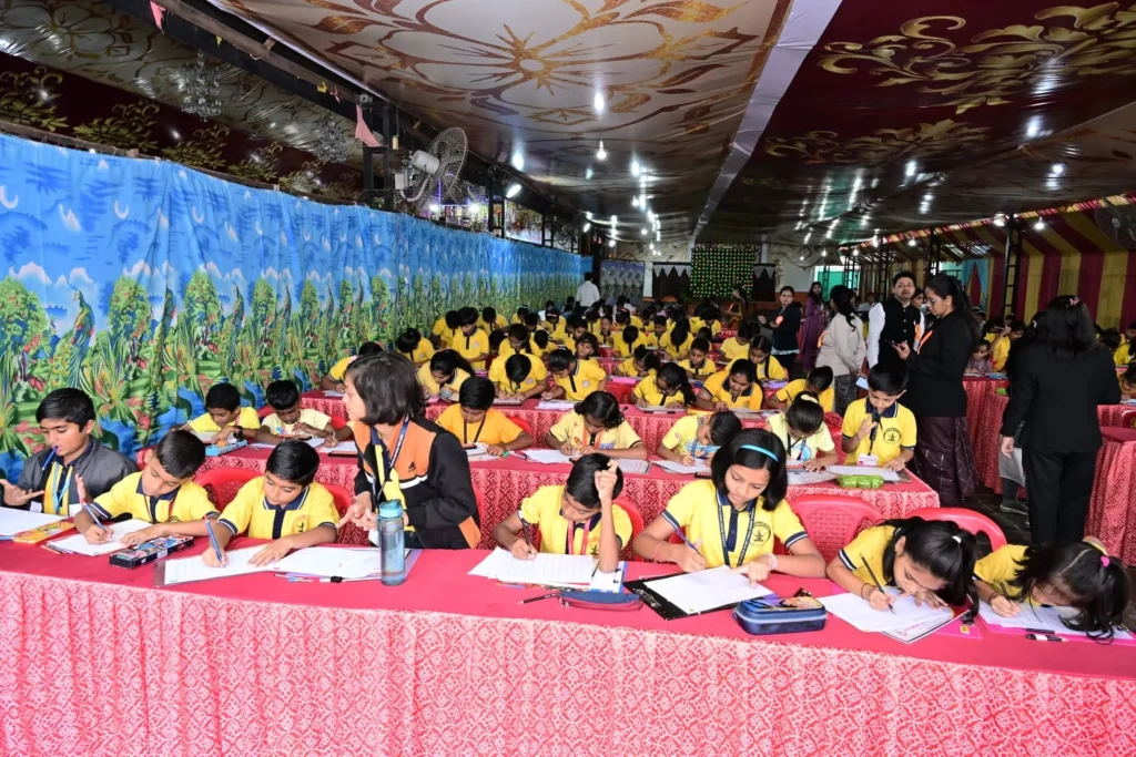 mathemagichub-national-level-competition-student-giving-offline-paper