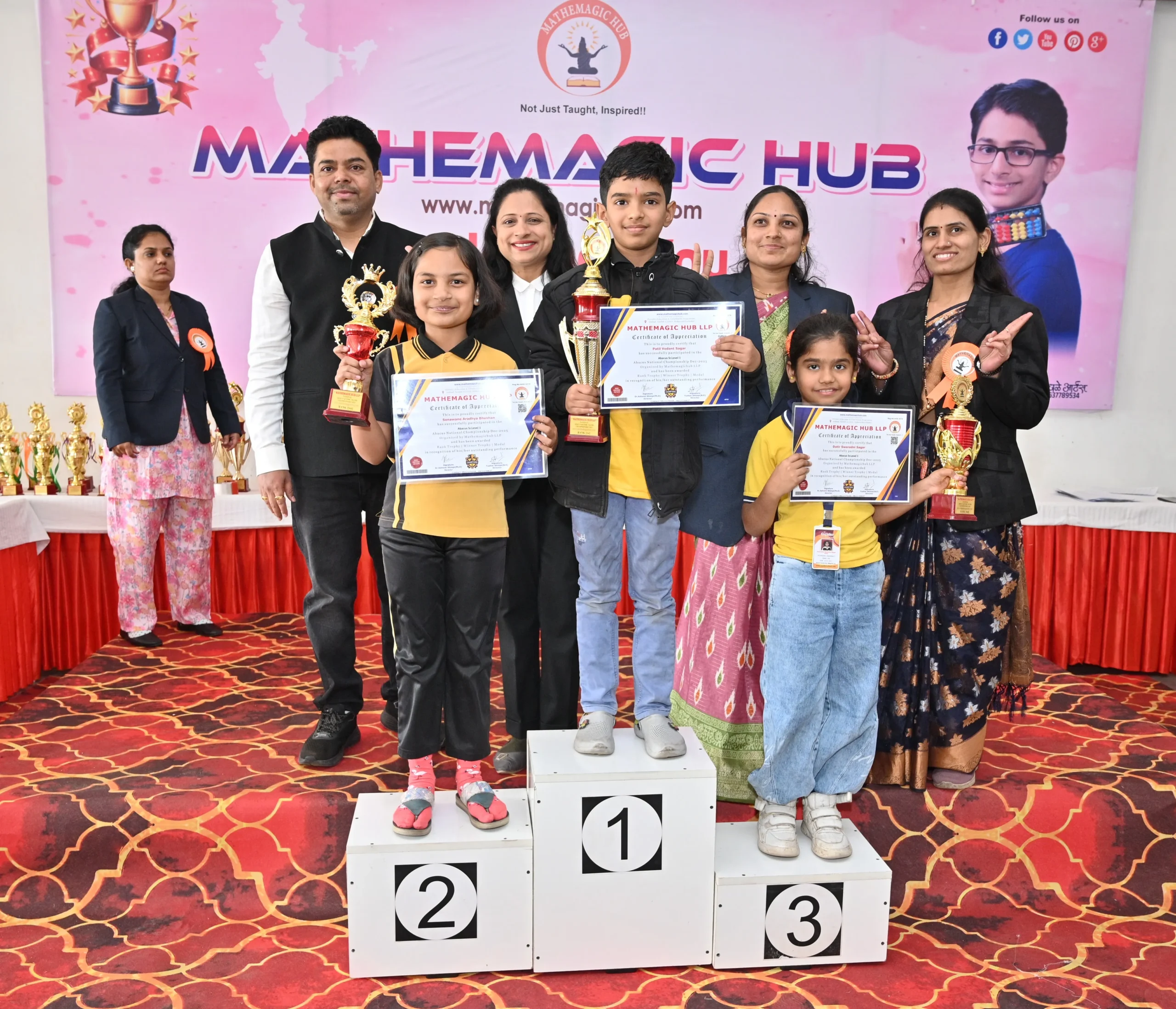 vedic maths winner from nasik and malegaon at mathemagichub national abacus & vedic maths competition